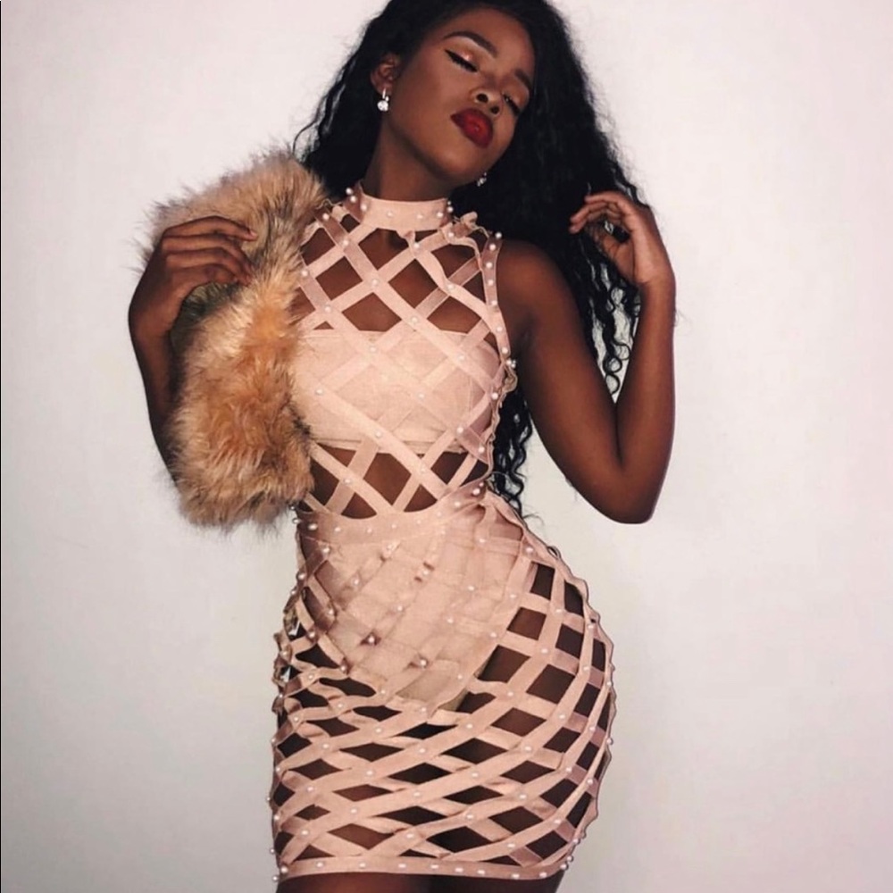 Caged Bandage Dress